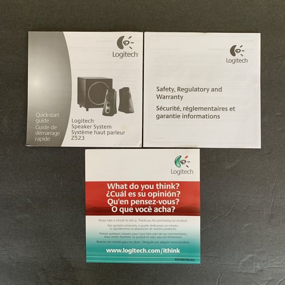 Logitech Z523 40W Speaker System ~ Subwoofer +2 Speakers ~ Complete ~ w/ Box - Picture 10 of 16